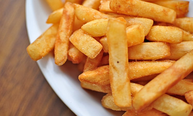 Photo: French fries on a plate