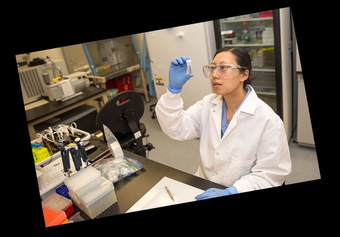 Photo of Lab Worker at Lawrence Livermore National Laboratory