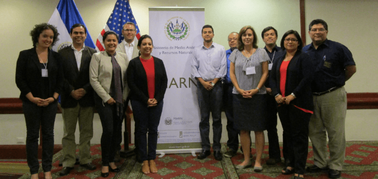 Air-Quality-Case-Study4 The Battelle team and El Salvador partners at the Ministry of Environment (MARN).
