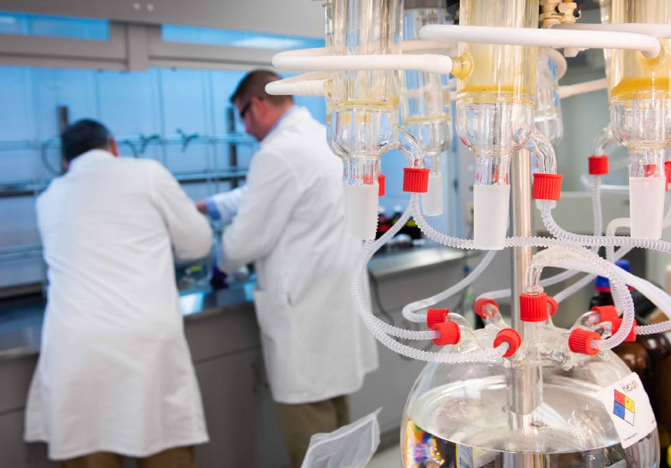 alt=scientists working in a lab