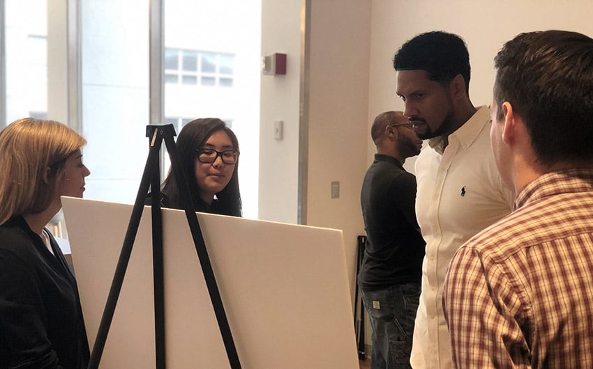 next-gen-erg Photo: Battelle co-op students demonstrating expertise in poster session
