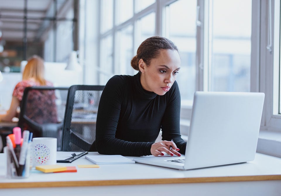 supplier-woman-featured Photo: Battelle supplier working on laptop