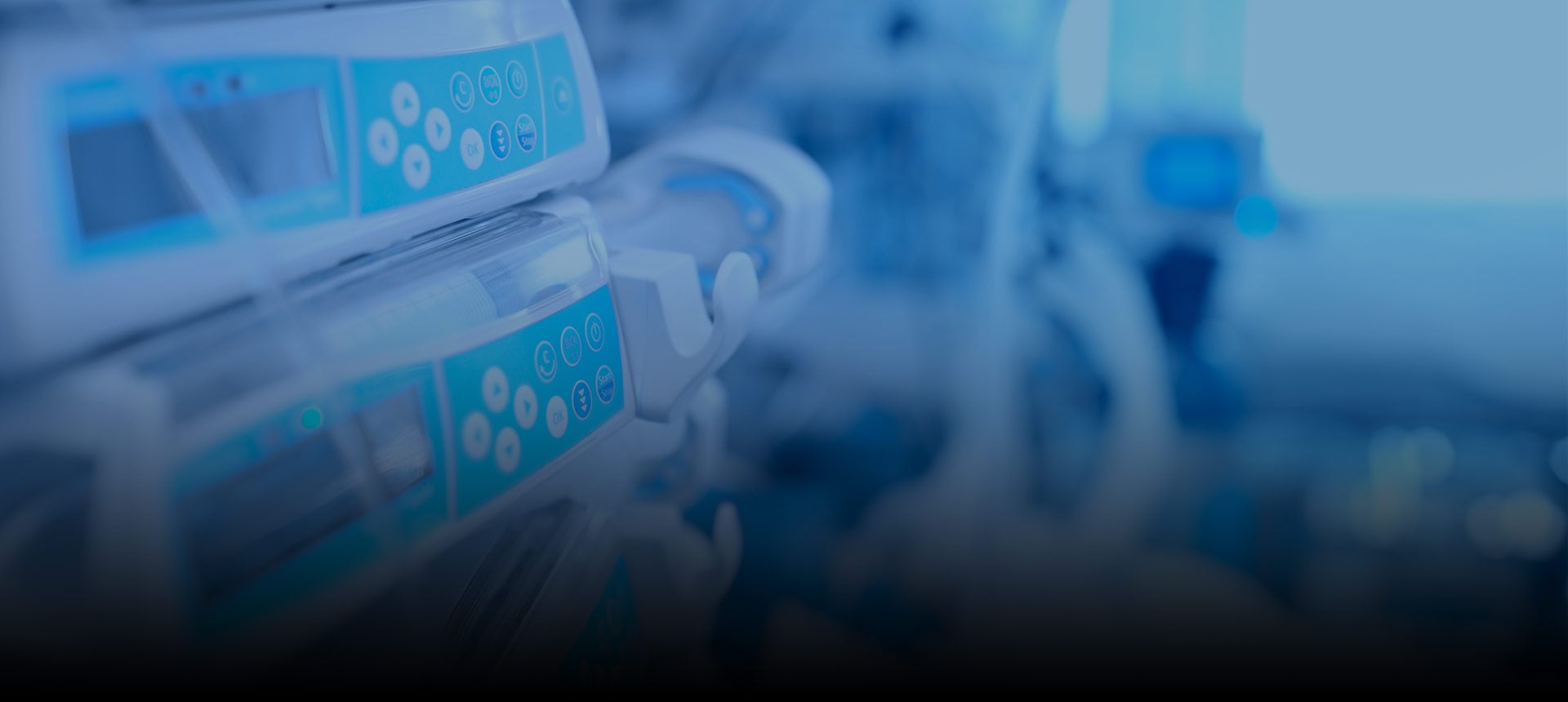 alt= Medical equipment at the bedside in hospital