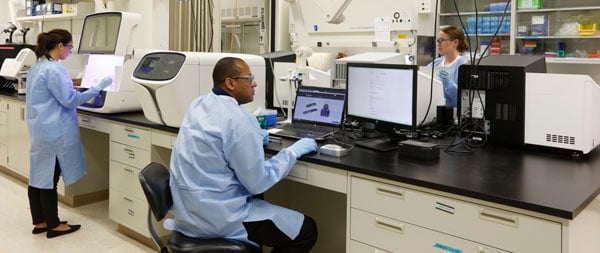 Integrated-Chemical-Interior2 Researchers working in a forensics lab