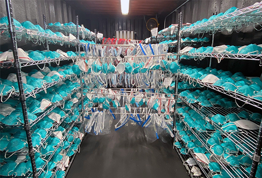 Picture of Personal Protective Equipment (PPE) at Battelle CCDS Critical Care Decontamination System™