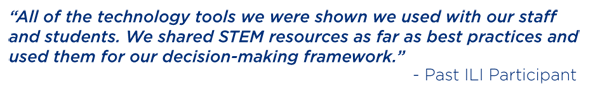 stem_quote3 Graphic showing a quote from a satisfied past participant of the program.