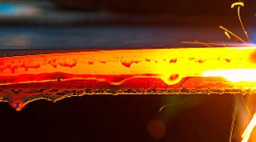 metals-expertise-thumb Photo: Red hot metal and sparks