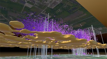 Photo: Model of PFAS in groundwater.