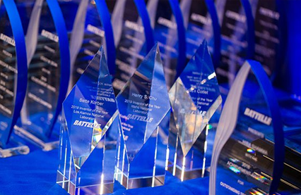 alt=close up shot of celebration of solvers awards