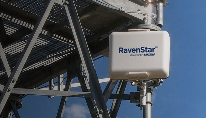 alt=close up of the ravenstar antenna technology