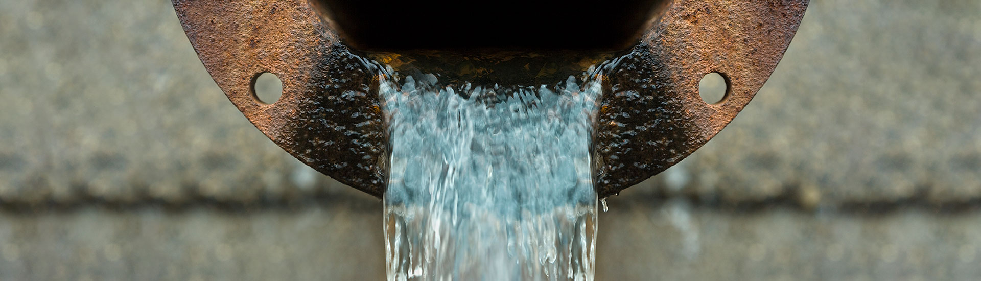 Photo: Wastewater flowing out of a pipe