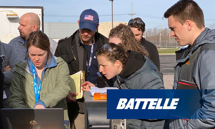 Photo: Battelle new hires in training