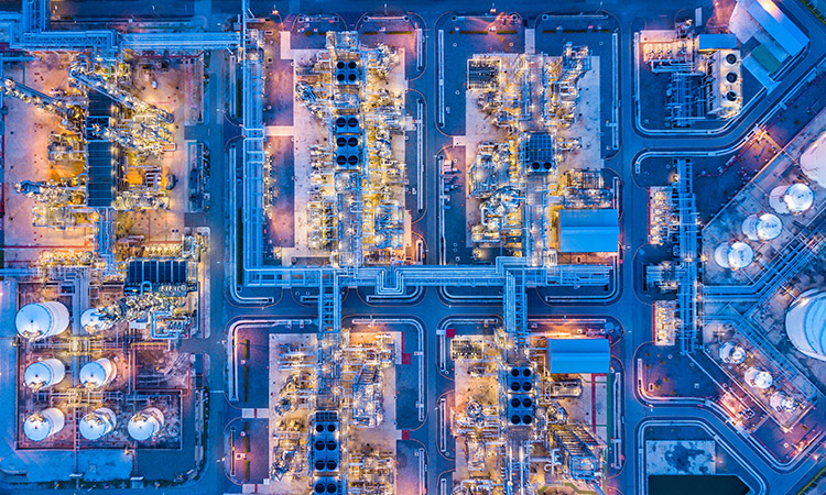 Photo: Energy plant from the sky