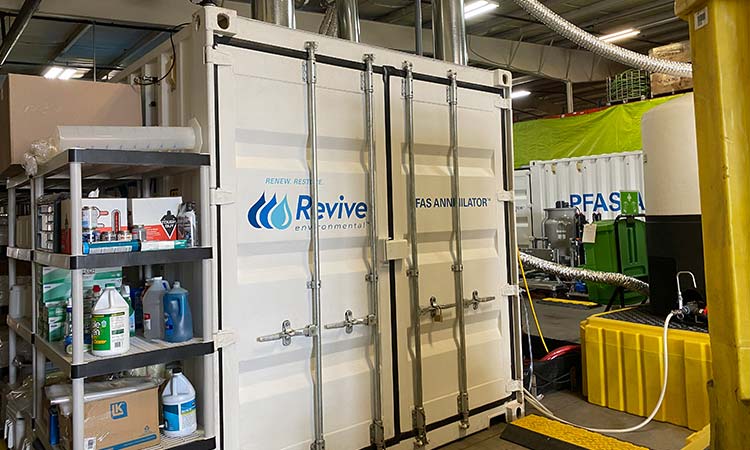 Photo: revive pfas annihilator being prepped to deploy in grand rapids