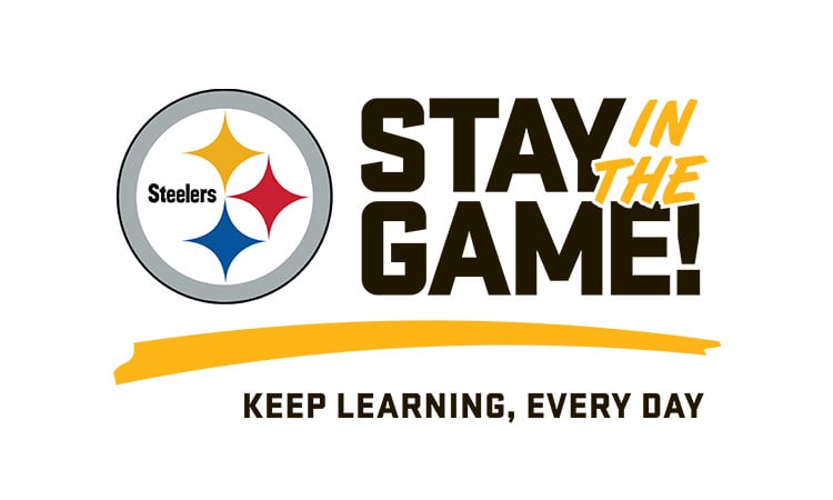 alt= the Stay in the Game! Attendance Network Pittsburgh steelers logo