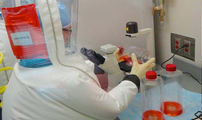 NBACCListImage National Biodefense Analysis and Countermeasures Center Staff working in lab
