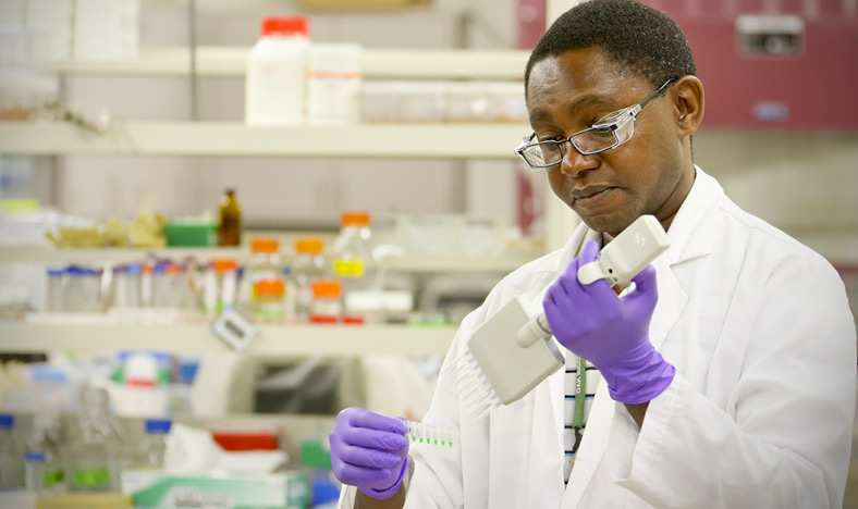 ORNLabList1 Oak Ridge National Labatory staff member in the lab