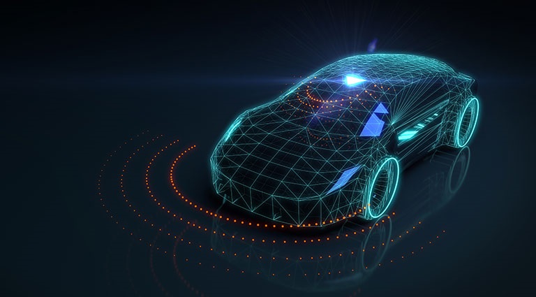 Photo: Abstract image of an autonomous vehicle