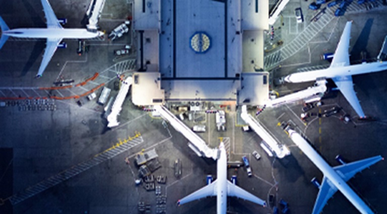 Photo: Abstract Image of Aviation Security
