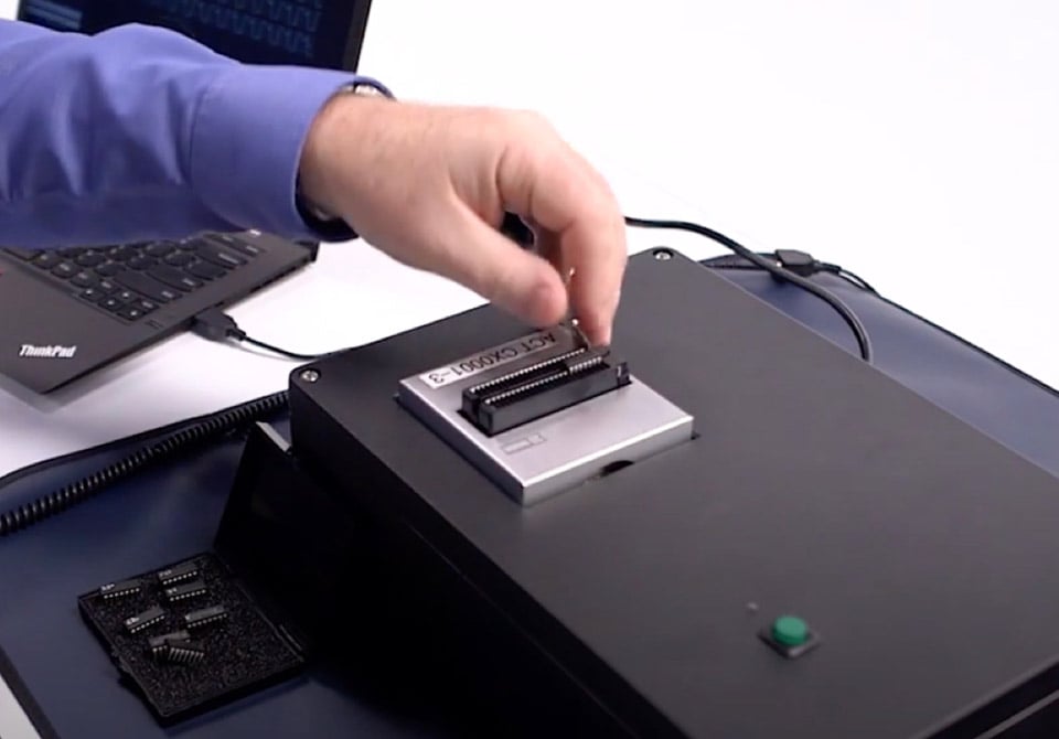 unmatched-threat-reduction-technology-impact Photo: Battelle Barricade in use to screen supply chain hardware