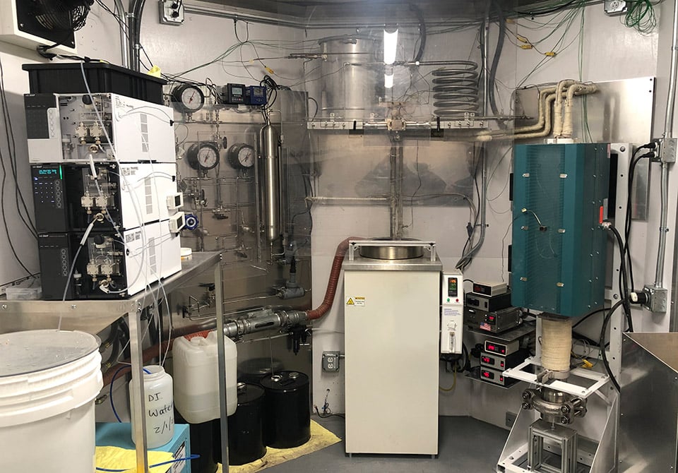 annihilator-mobile-unit-callout Photo: Interior of Battelle PFAS Annihilator destruction technology