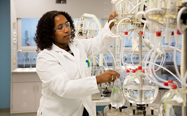 norwell-2 Photo: Battelle researcher testing PFAS