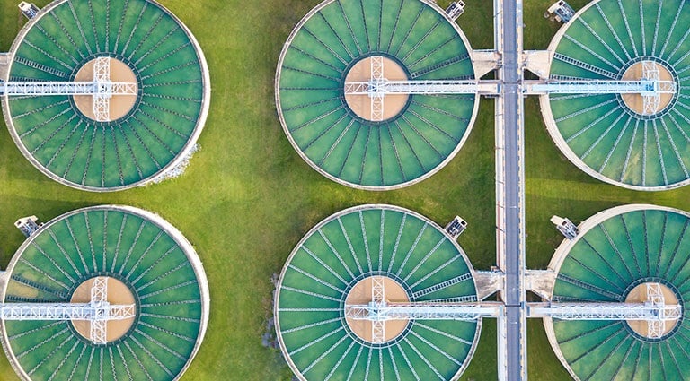 Photo: Wastewater treatment plant undergoing granular activated carbon regeneration to mitigate PFAS contamination