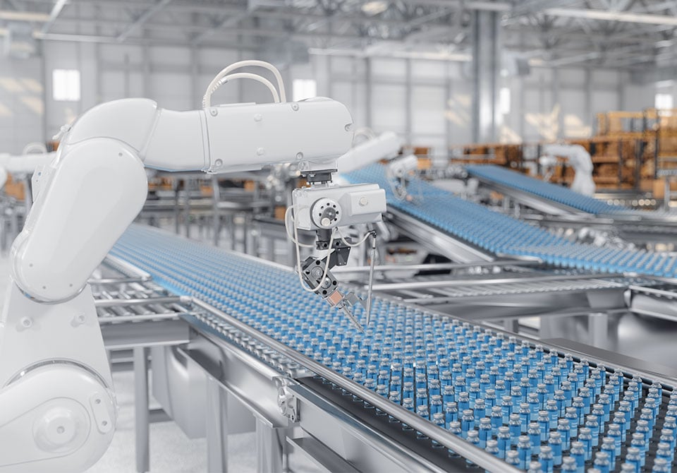 Image: Pharmaceutical product manufacturing line
