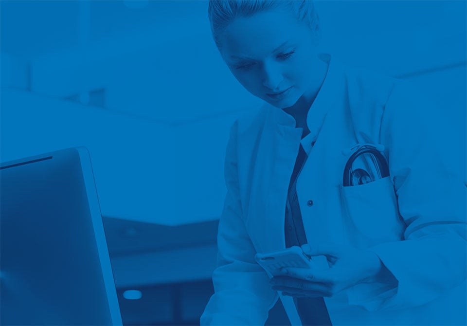 Sematrix Advantage Photo: Healthcare worker viewing data from the Battelle Sematrix tool