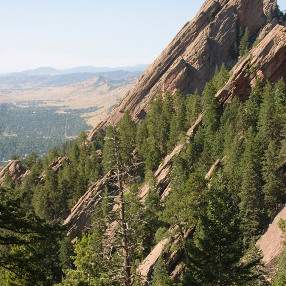 Photo: Mountain range containing a natural ecosystem