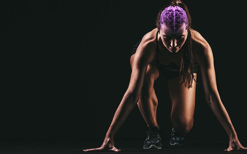 Photo: Abstract photo of a runner's brain