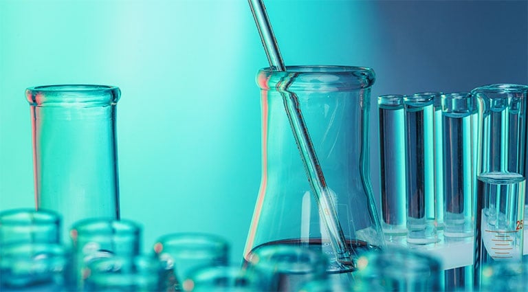 Image: Test tubes being used for PFAS analytical chemistry